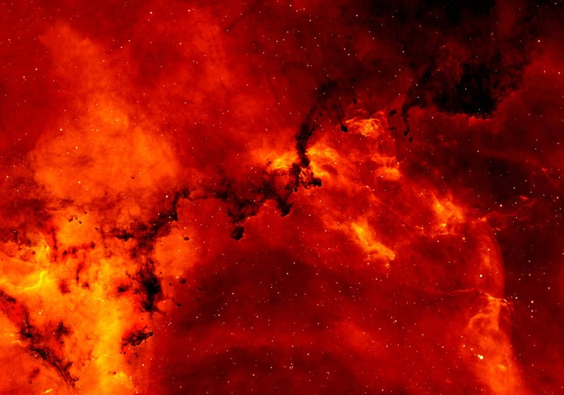 Starry universe skyline